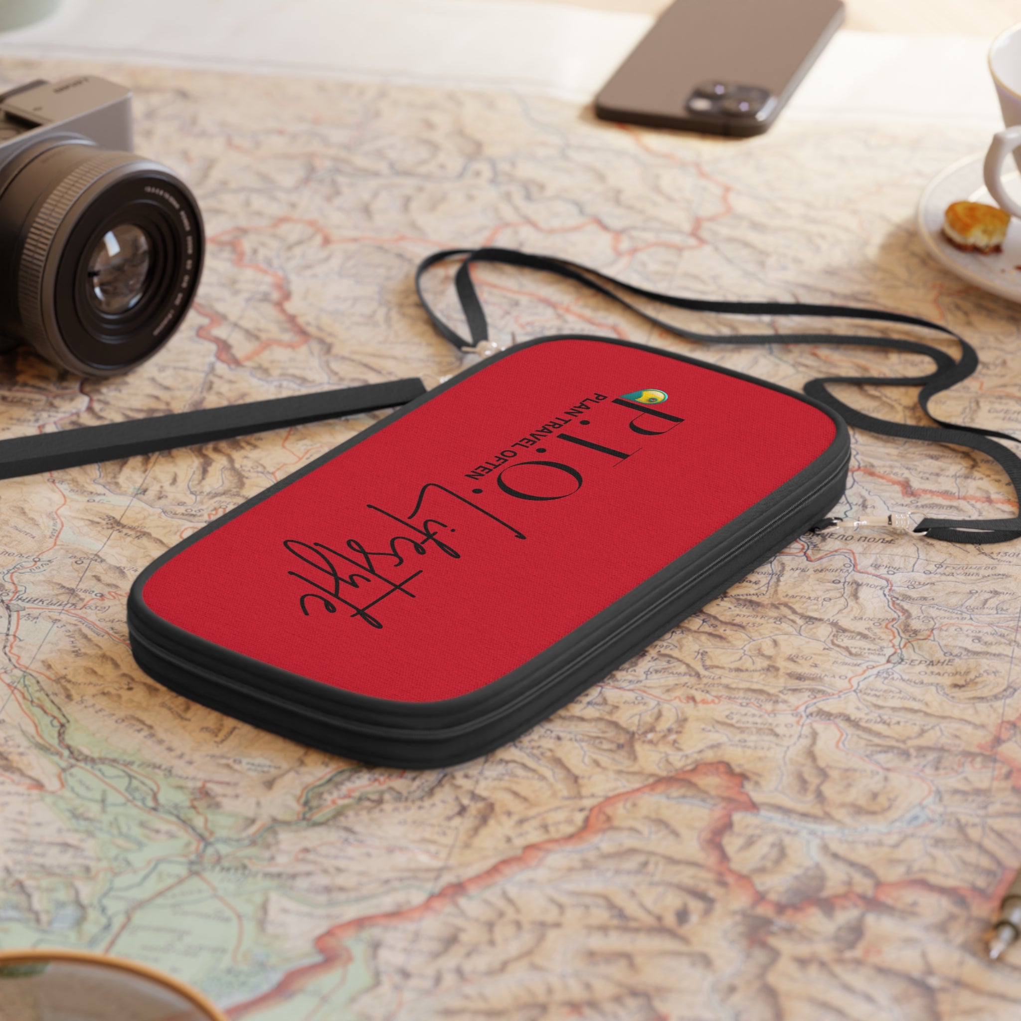 Plan Travel Often Passport Wallet (Red)