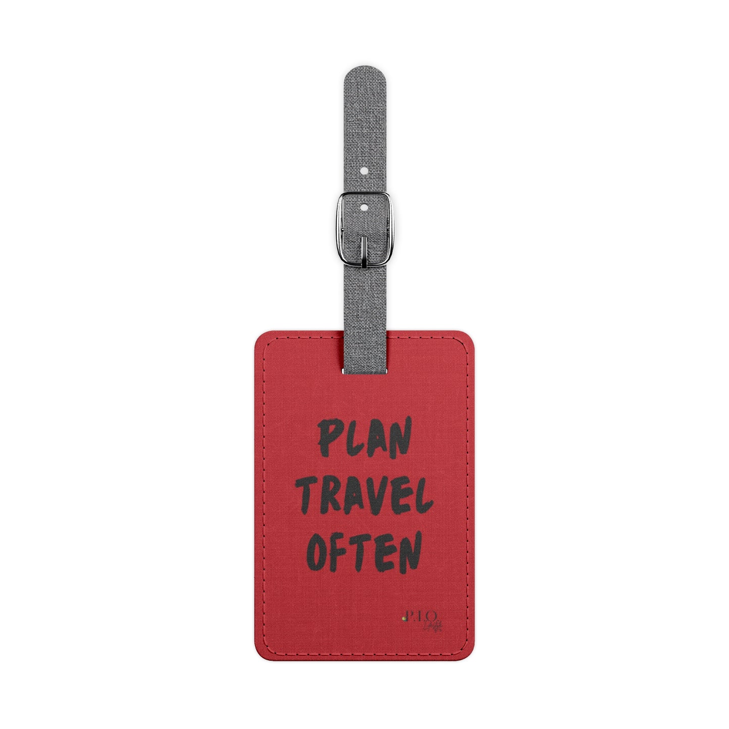 Plan Travel Often Luggage Tag (Red)