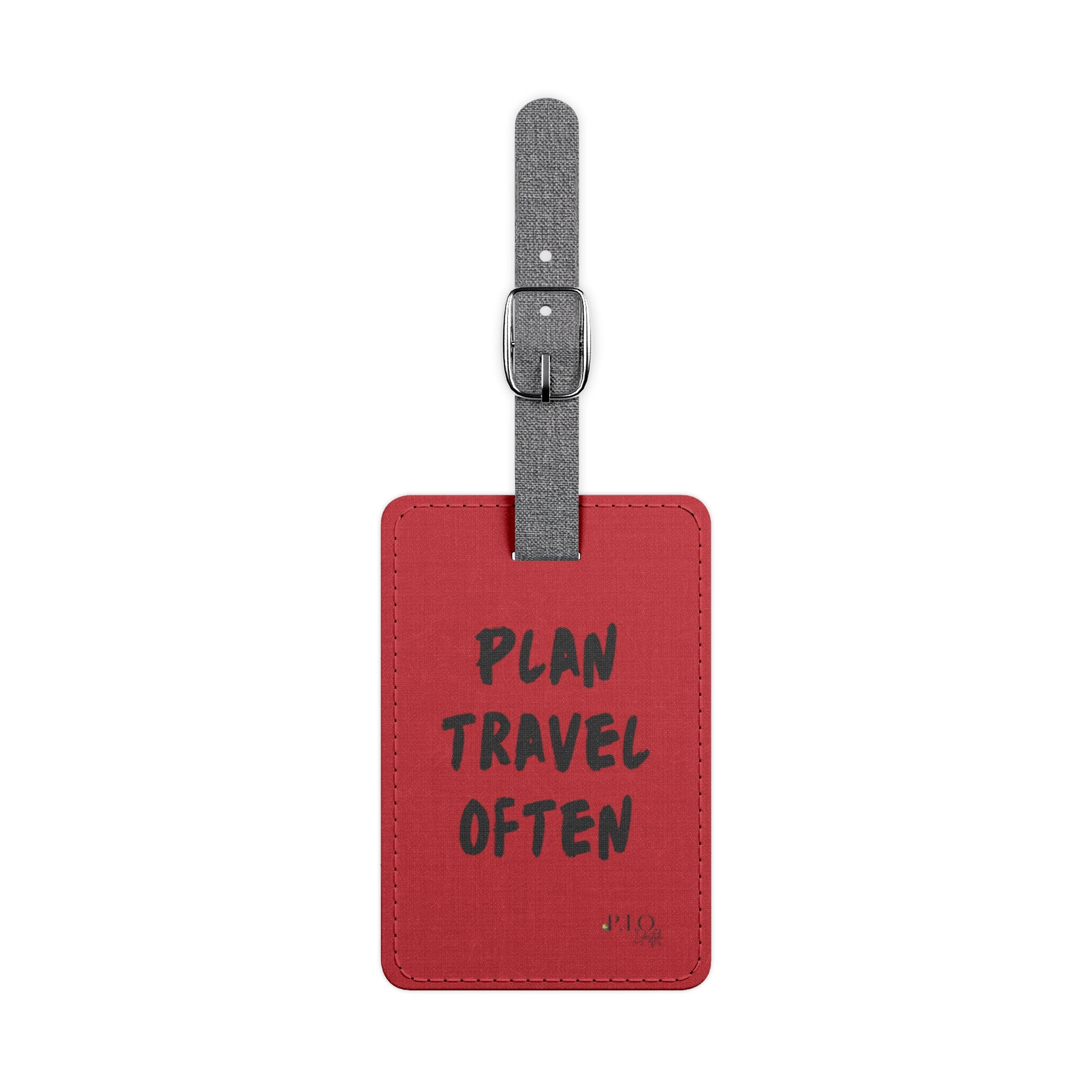 Plan Travel Often Luggage Tag (Red)