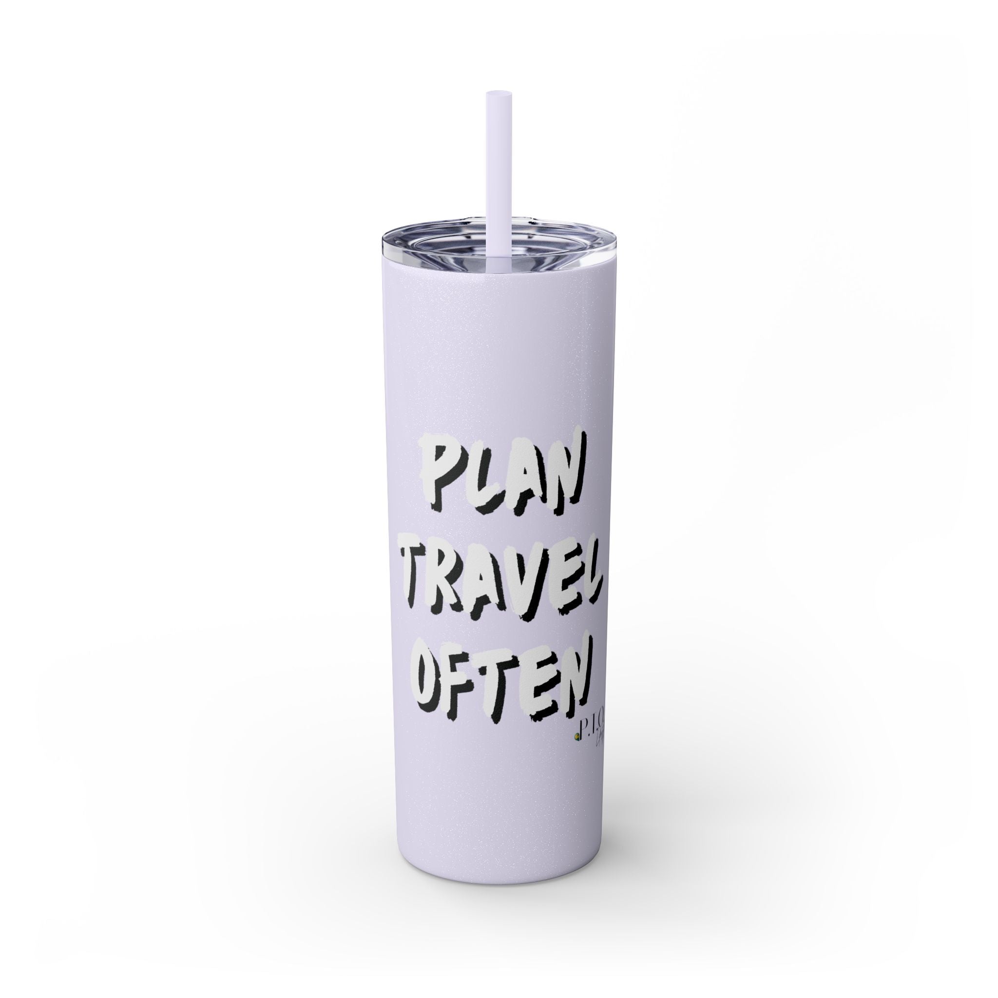 Plan Travel Often Tumbler with Straw, 20oz